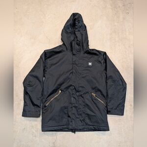 DC Snowboard Jacket Hooded Full Zip Profill Insulated Black